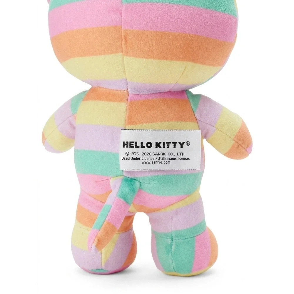 Sanrio Gund Hello Kitty Rainbow Striped Plush 11